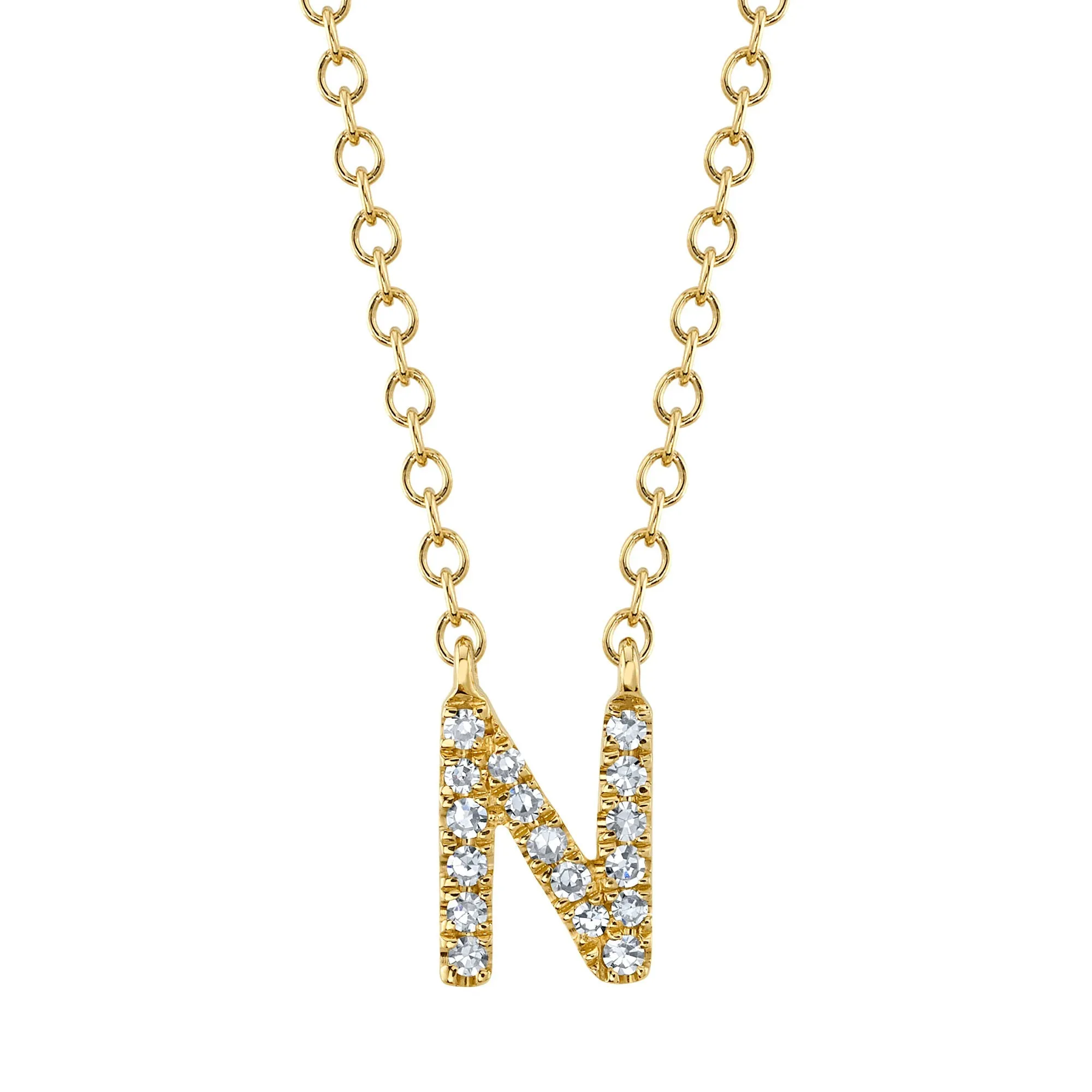 0.05CT DIAMOND NECKLACE - INITIAL N