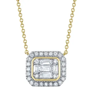 0.41CT DIAMOND BAGUETTE NECKLACE