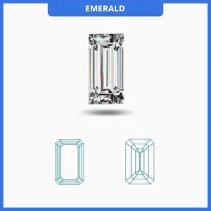 0.70CT I-J/VS Emerald Cut Diamond MDL#D9287-9