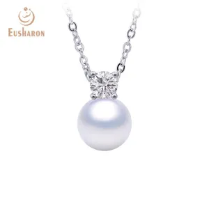 10 PCS Simple With CZ Edison Pearl Pendant Necklace