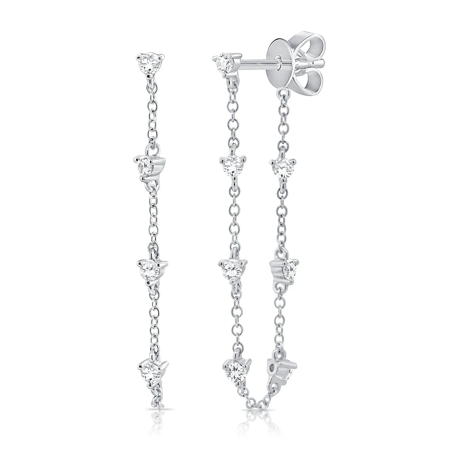 14K GOLD DIAMOND AVERY EARRINGS