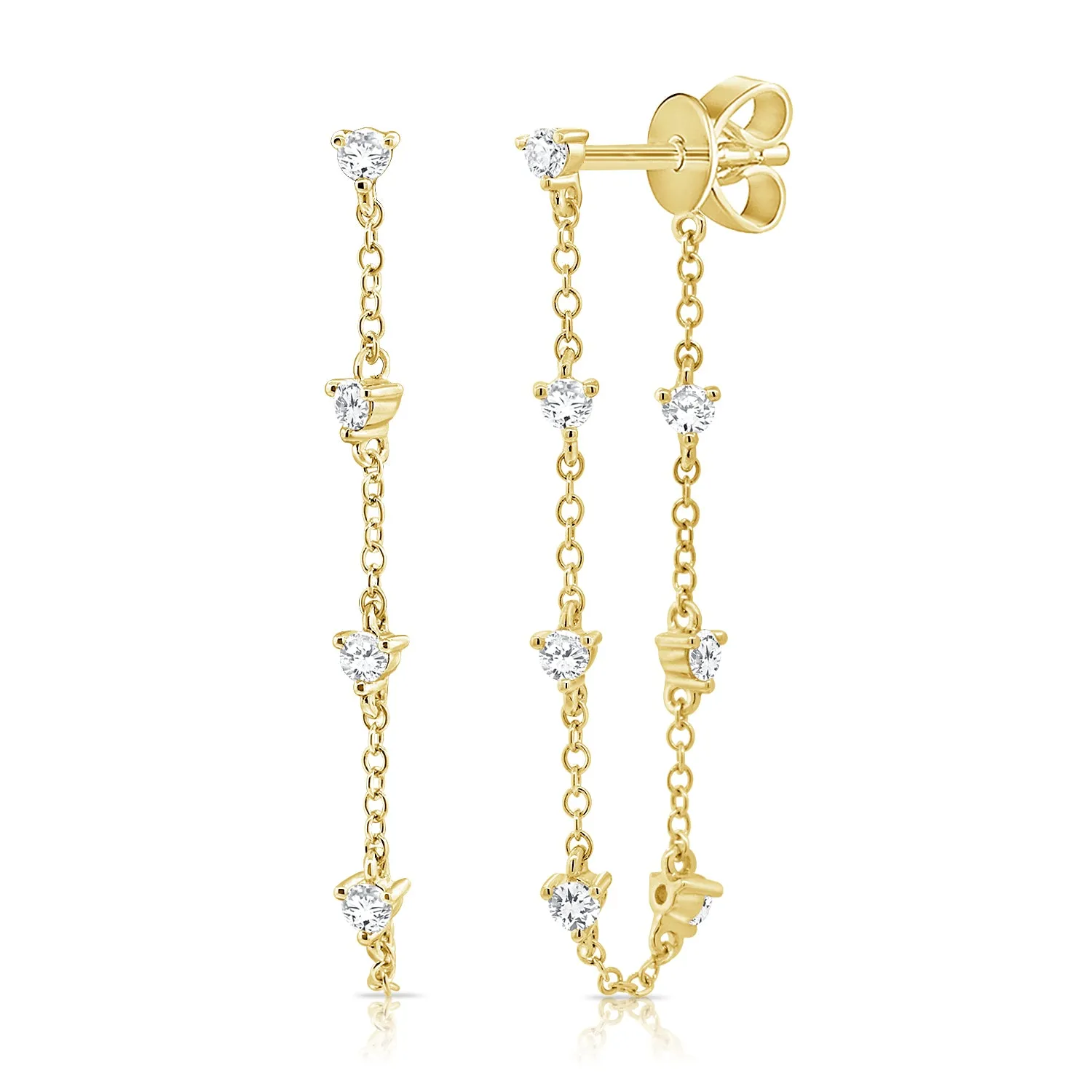 14K GOLD DIAMOND AVERY EARRINGS