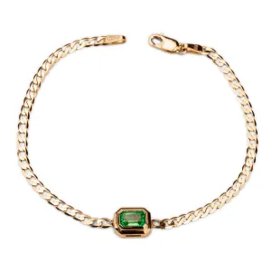 14k Mini Emerald Neptune Bracelet