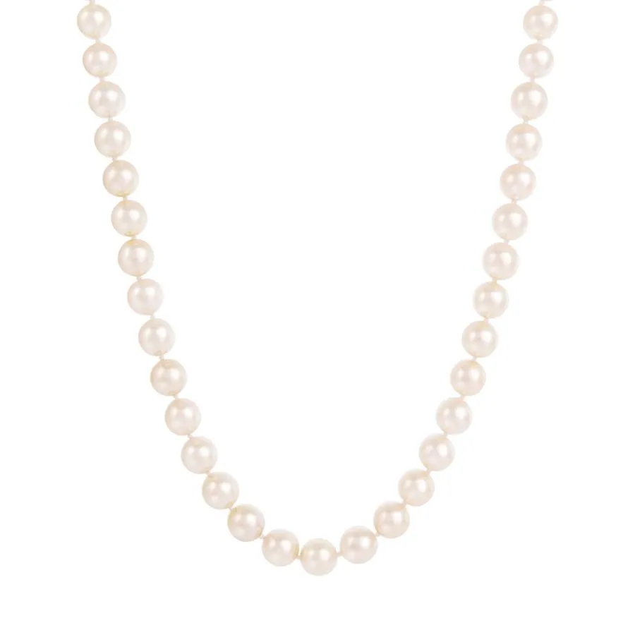 7.5-8.5mm Howie Graduated Akoya Pearl with Charm Enhancer Necklace