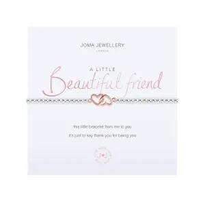 A Little 'Beautiful Friend' Bracelet | Silver & Rose Gold Plated