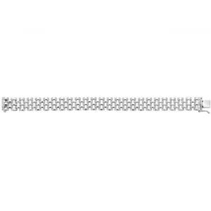 Acotis Silver Bracelet Rhodium Plated Watch Link G3307B