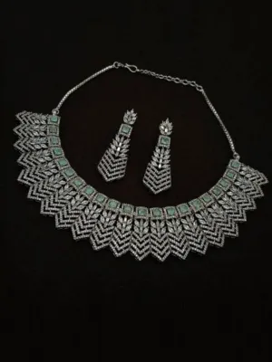 Ad Edgy Necklace And Earing Set