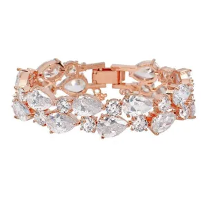 Adriana Crystal Bracelet available in Rose Gold & Silver