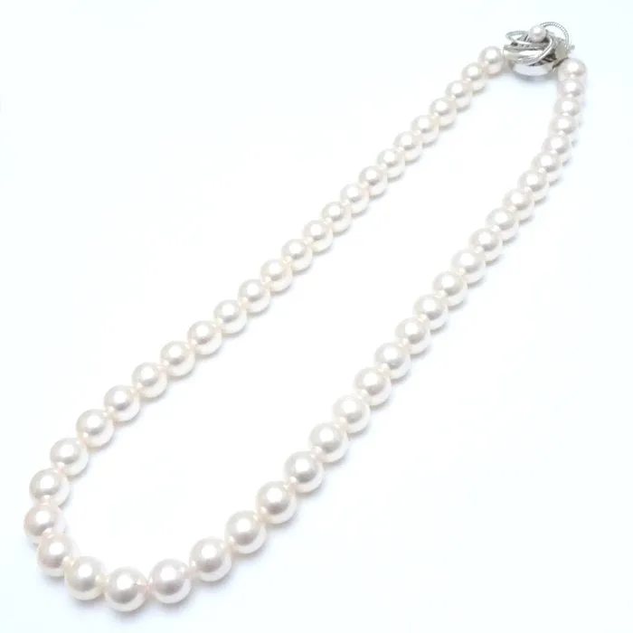 Akoya Pearl Necklace 8.0-8.5mm K14WG White Gold