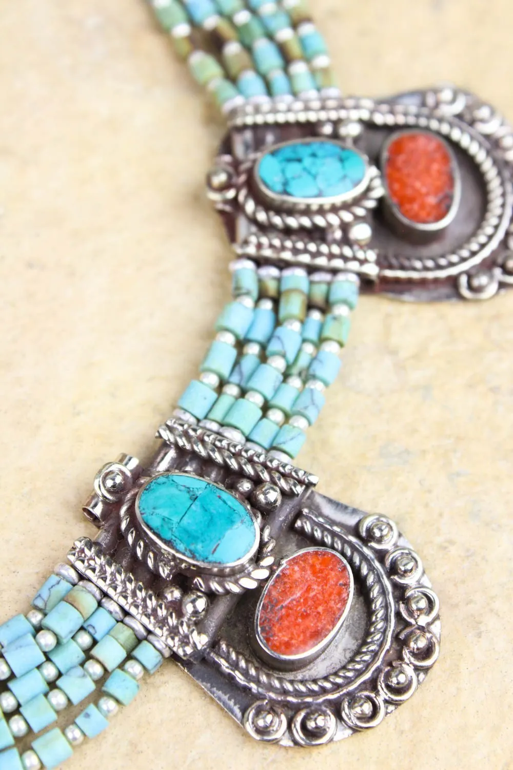 Annapurna Turquoise Tibetan Necklace