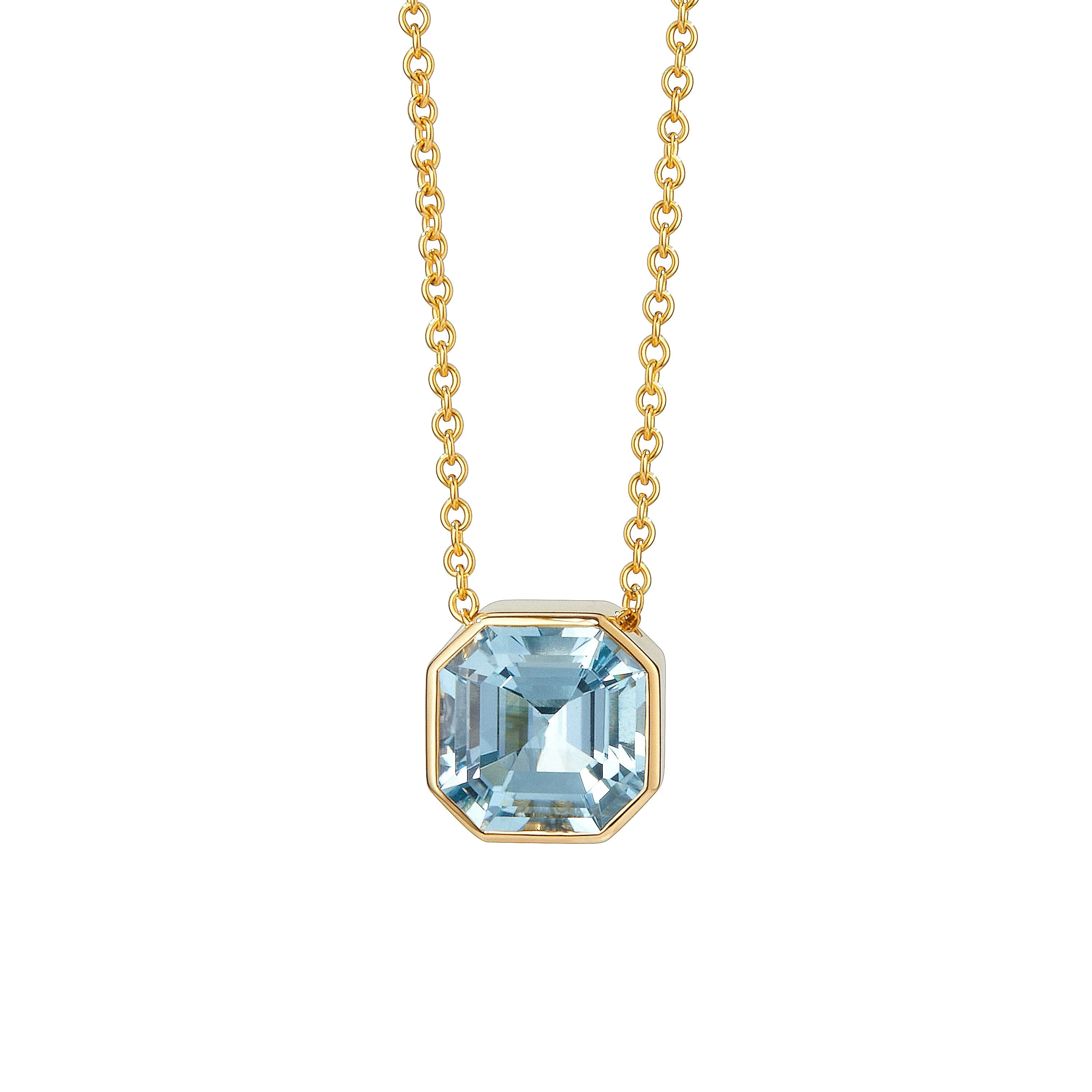 Asscher Cut Necklace