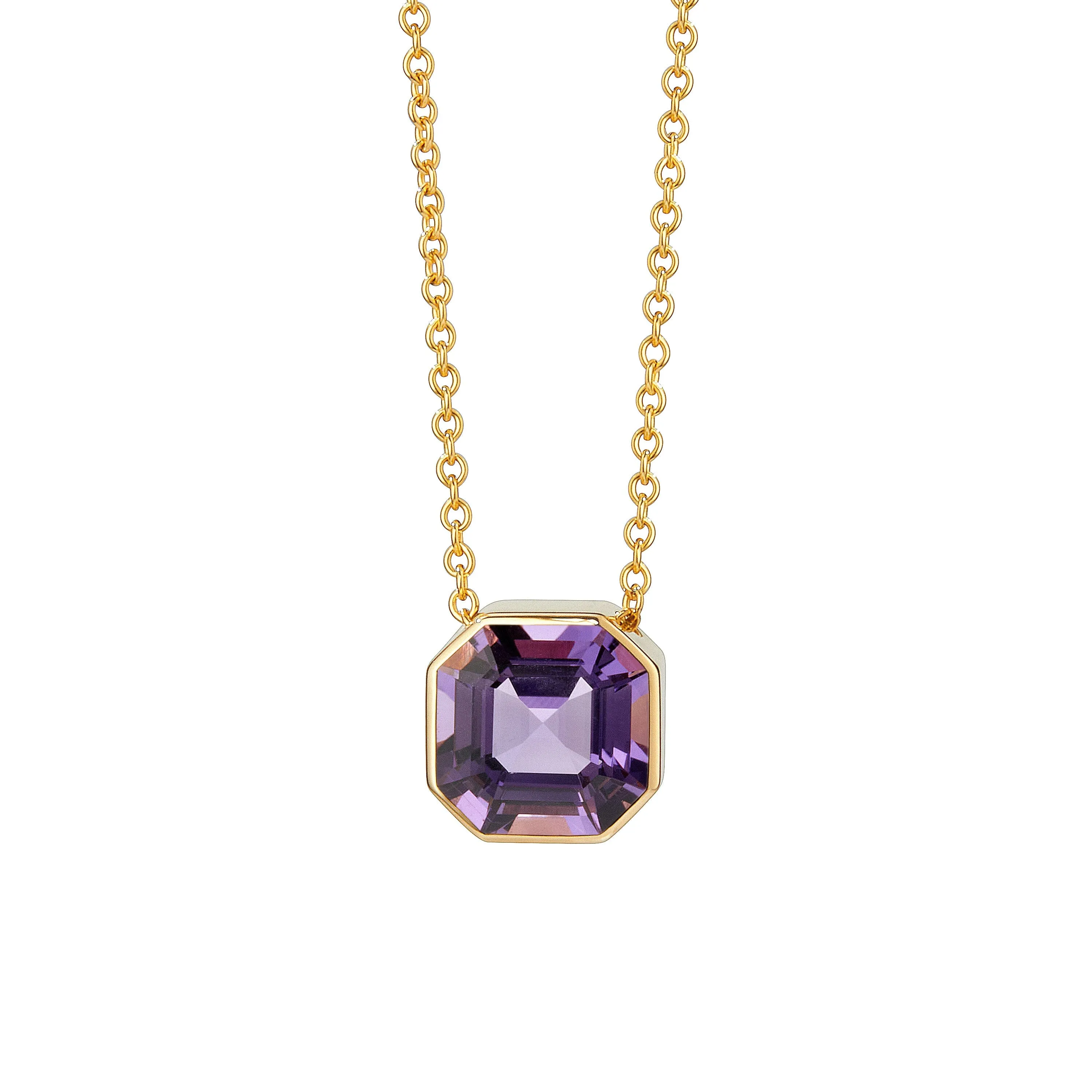 Asscher Cut Necklace