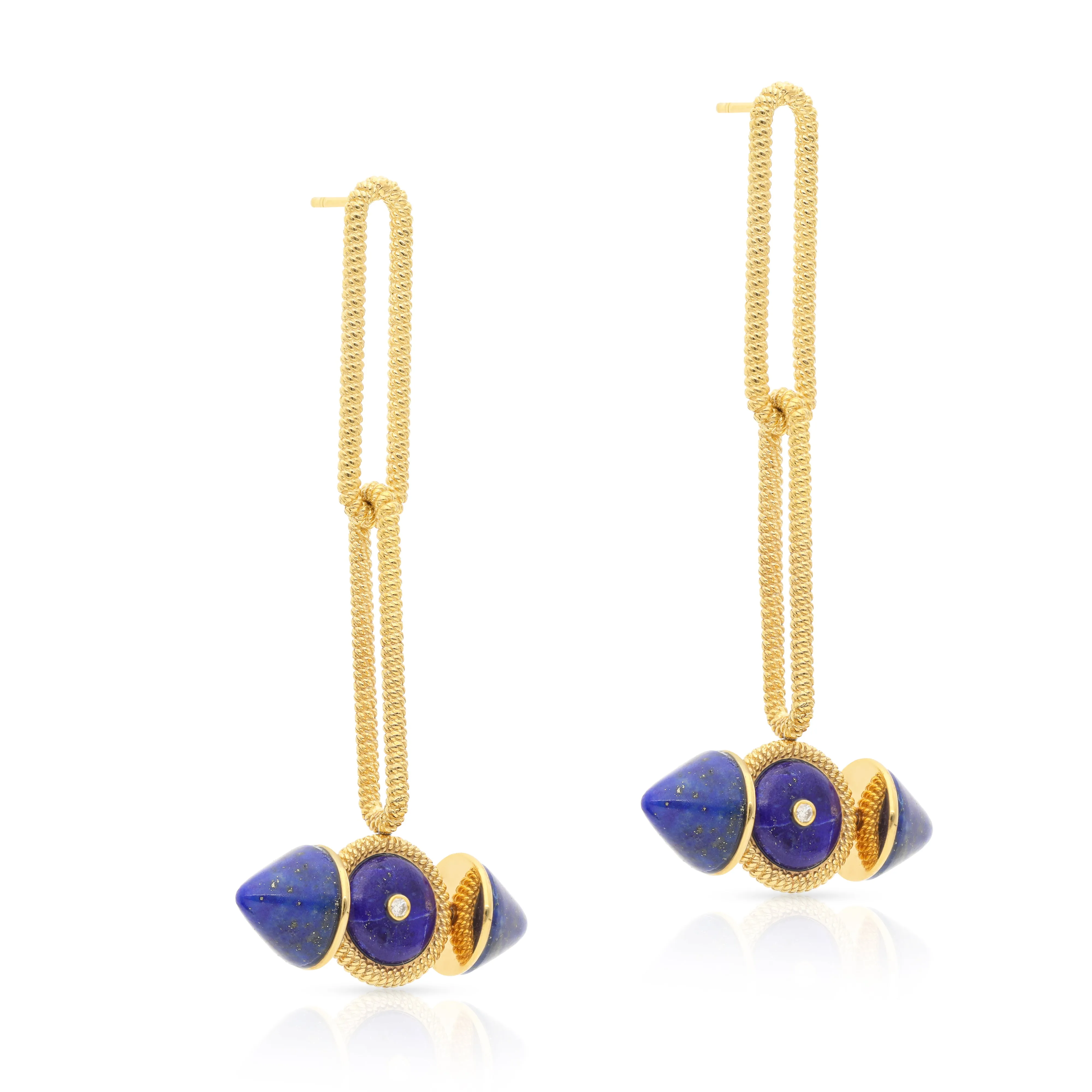 Avani Lapis Vermeil Dangler Earrings