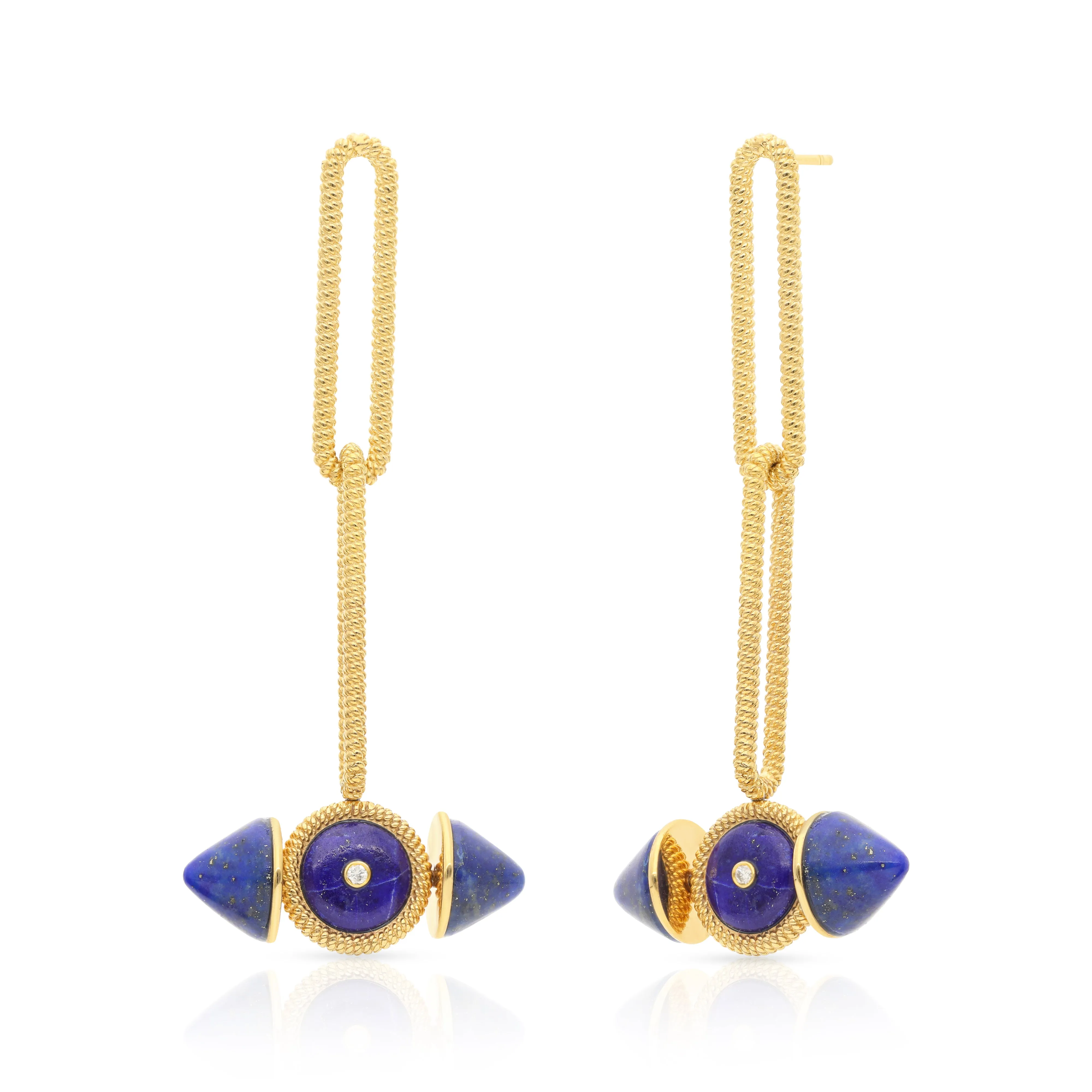 Avani Lapis Vermeil Dangler Earrings