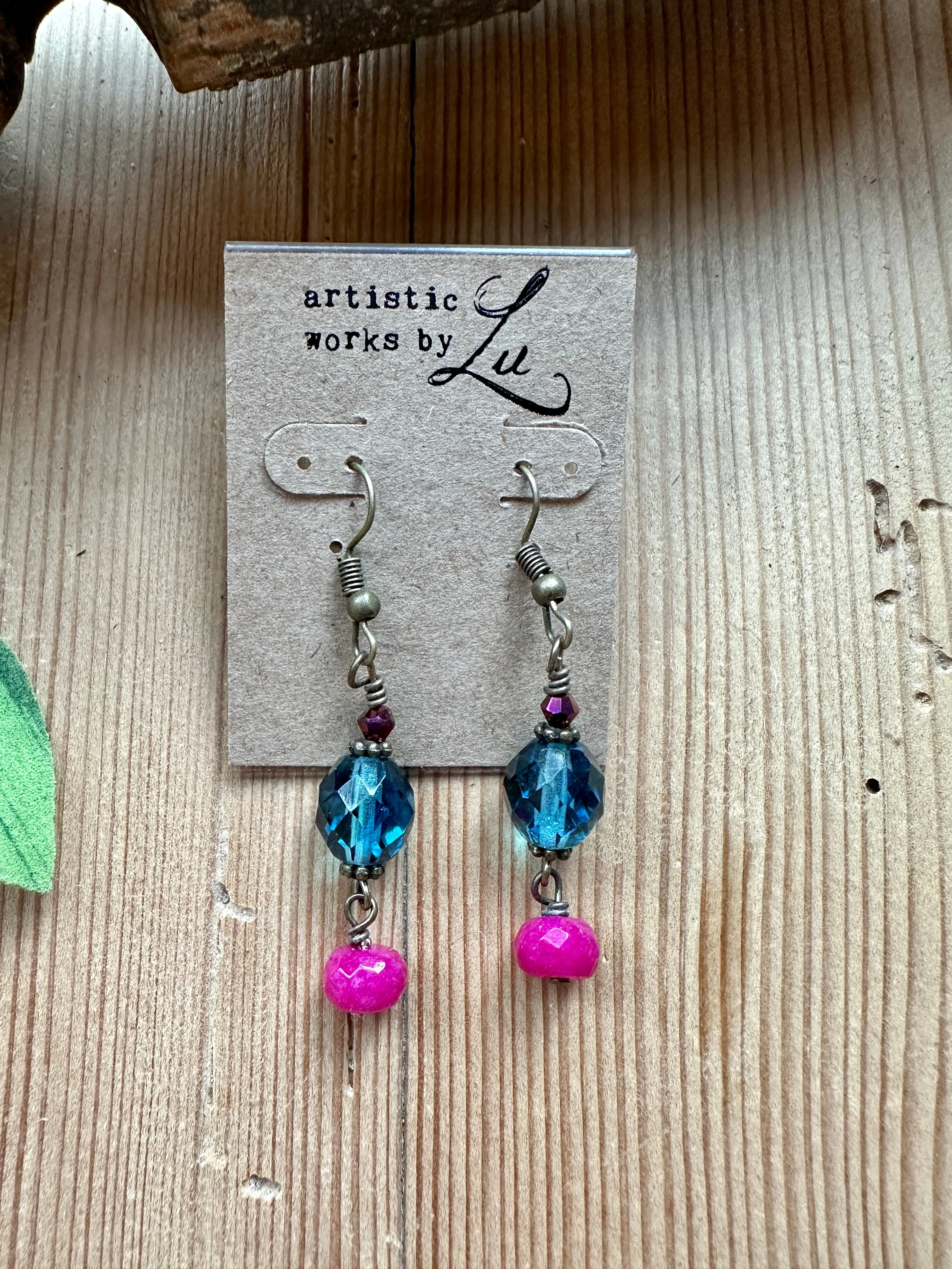 Bejeweled Gems Beaded Earrings