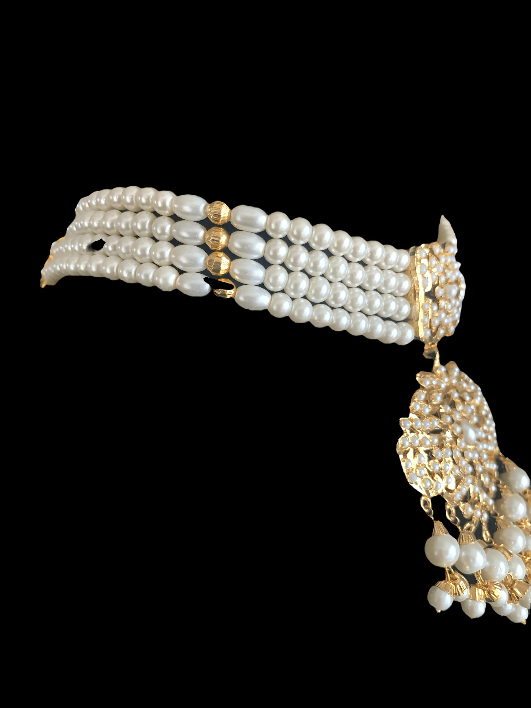 BR9 Filza  bridal set - shell pearls  ( READY TO SHIP )