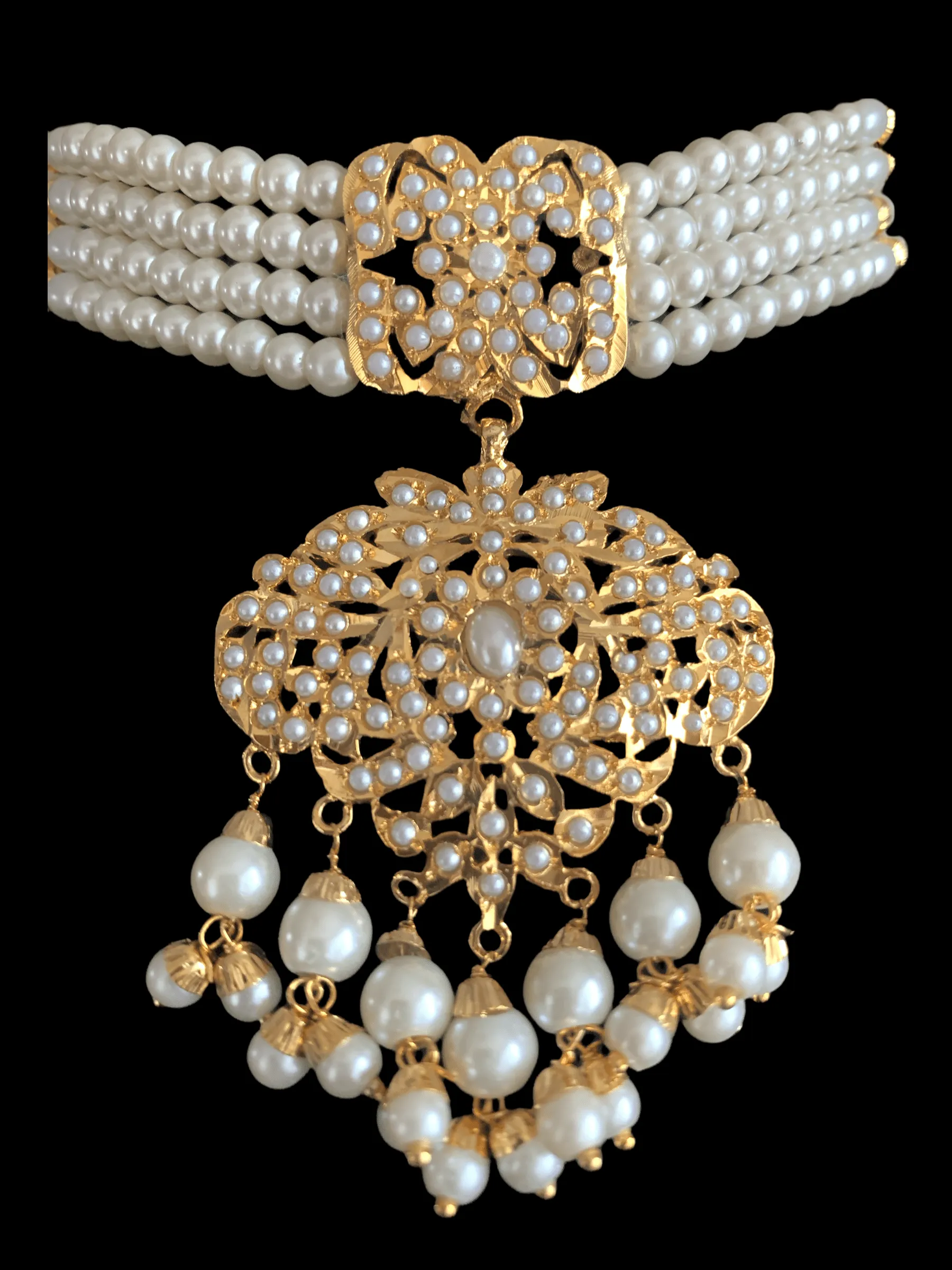 BR9 Filza  bridal set - shell pearls  ( READY TO SHIP )