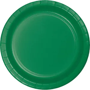 Bulk Emerald Green Value Friendly Paper Dessert Plates (96 per Case)