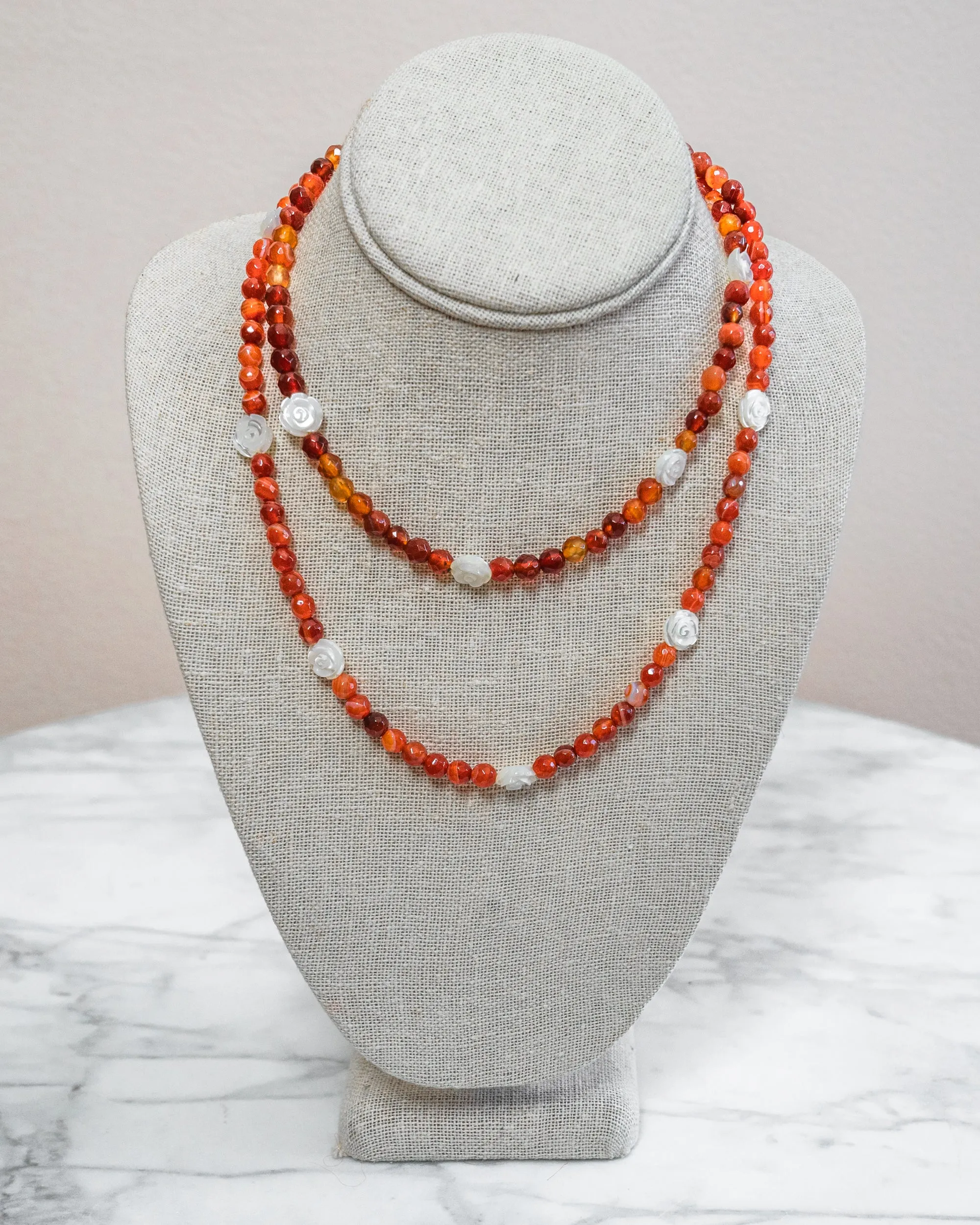 Carnelian Flora Necklace