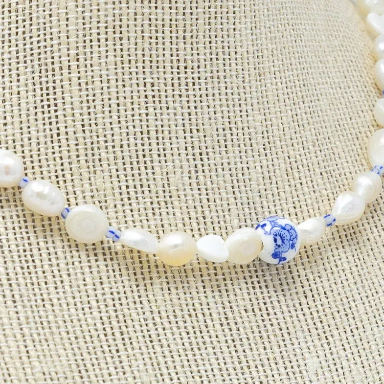 Chinoiserie Pearl Necklace