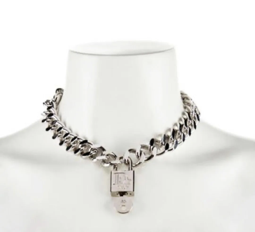 CHRISTIAN DIOR by GALLIANO Padlock Choker Spring 2001 Haute Couture