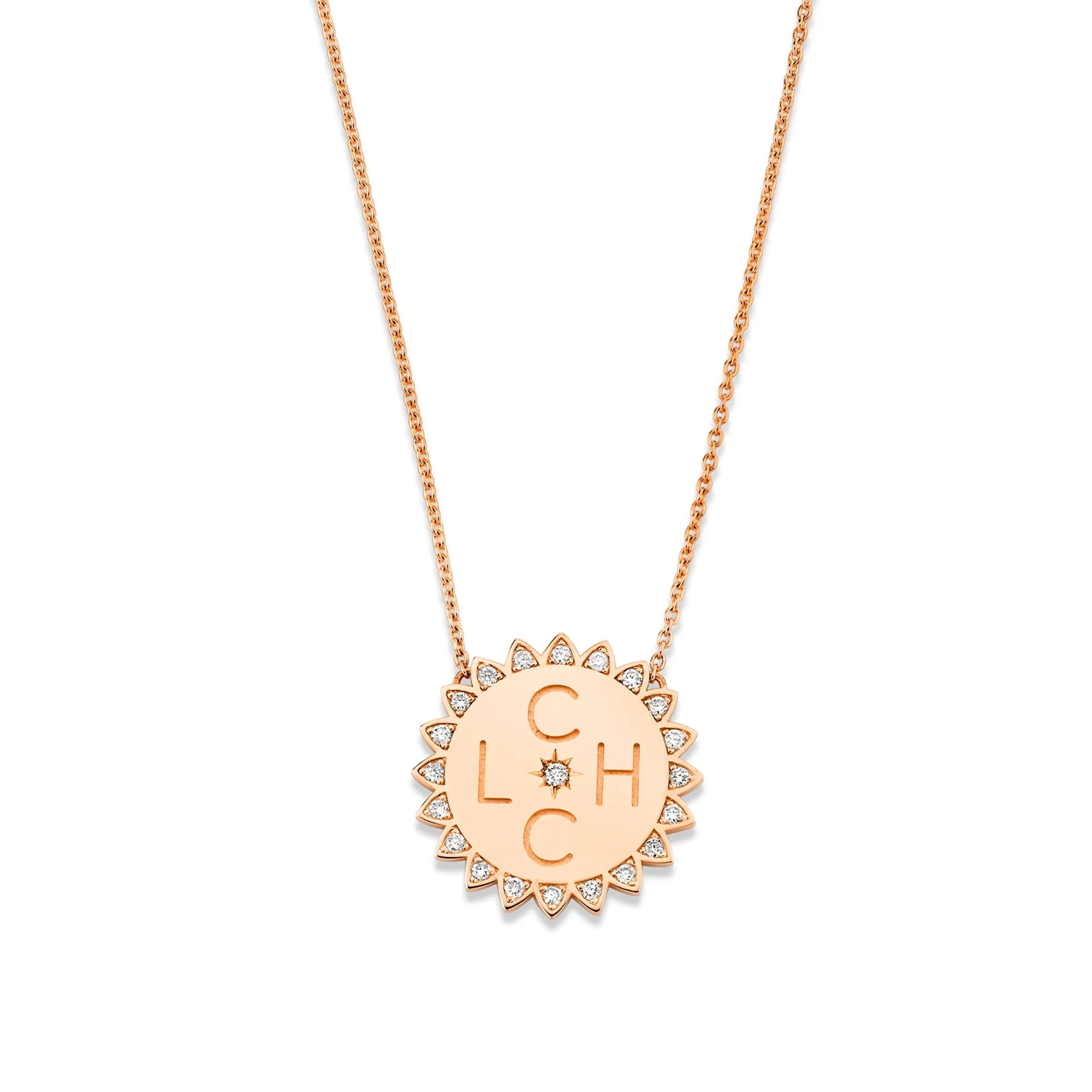 Custom Initials Medium "You Are My Sunshine" Necklace