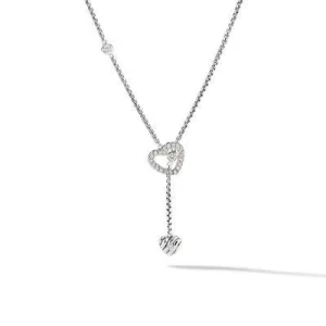 David Yurman Cable Heart Y Necklace