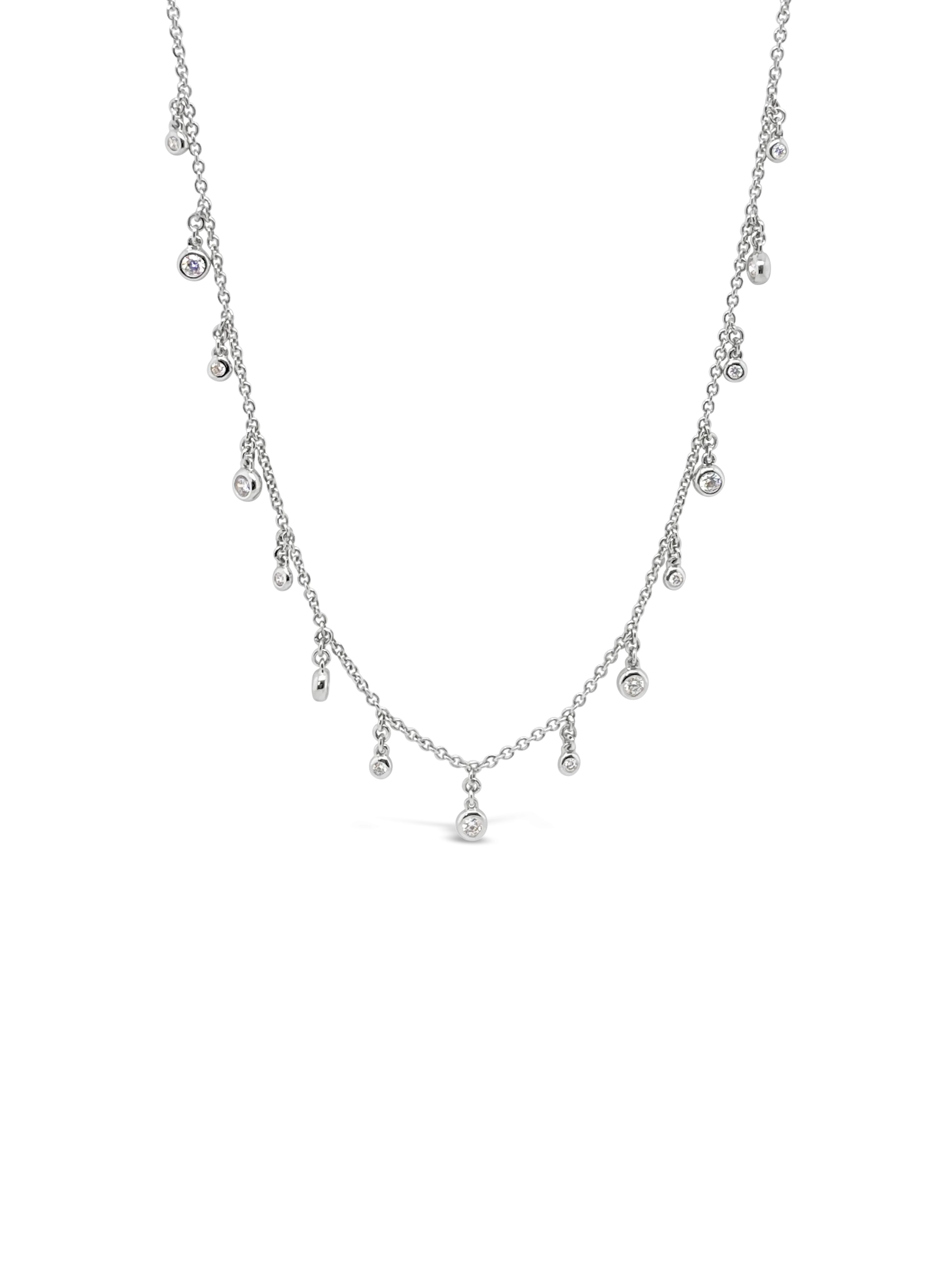 Diamond Charm Choker Necklace