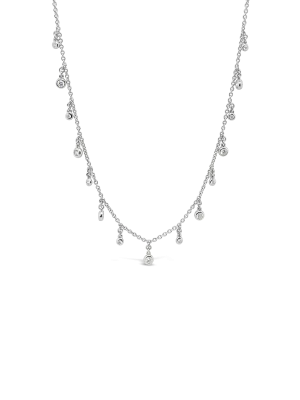 Diamond Charm Choker Necklace