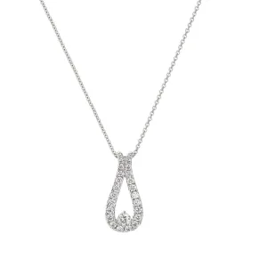 Diamond Horseshoe Pendant Necklace