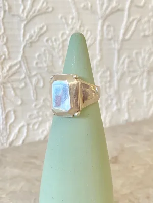 Emerald Cut Ring - High Polish