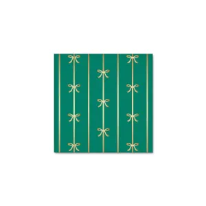 Emerald Green Signature Bow Small Napkins x 20