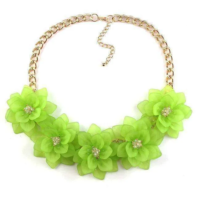 Flower Statement Necklace