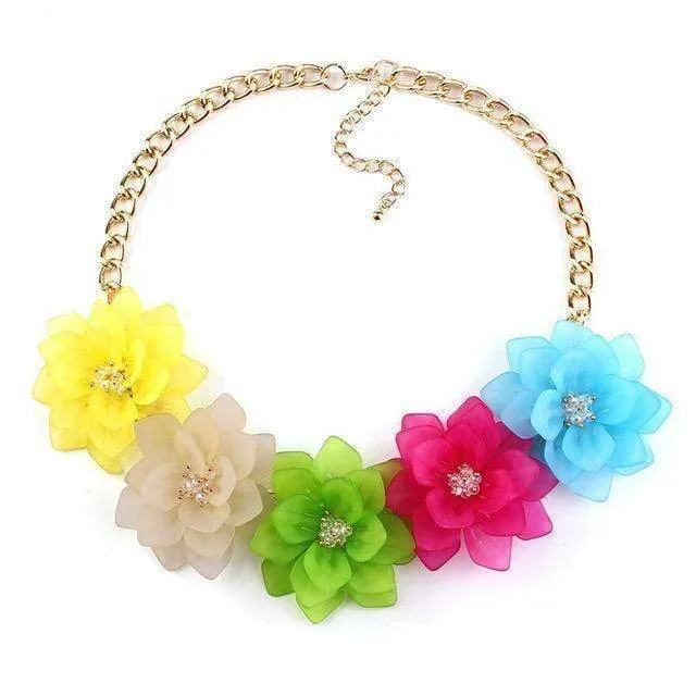 Flower Statement Necklace