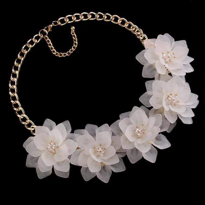 Flower Statement Necklace