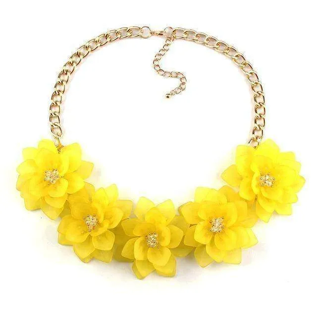 Flower Statement Necklace