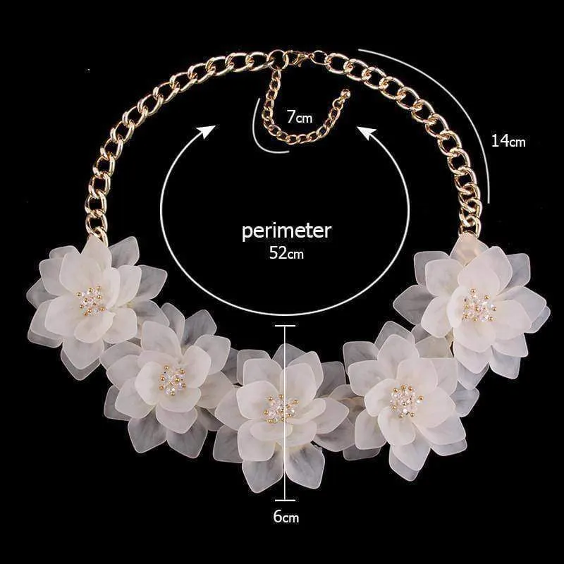 Flower Statement Necklace