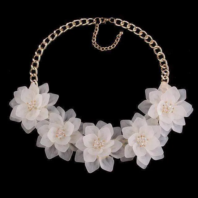 Flower Statement Necklace