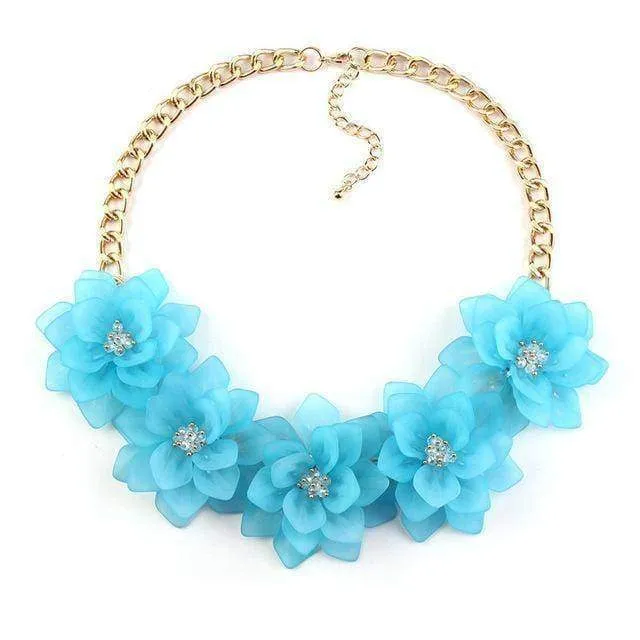 Flower Statement Necklace