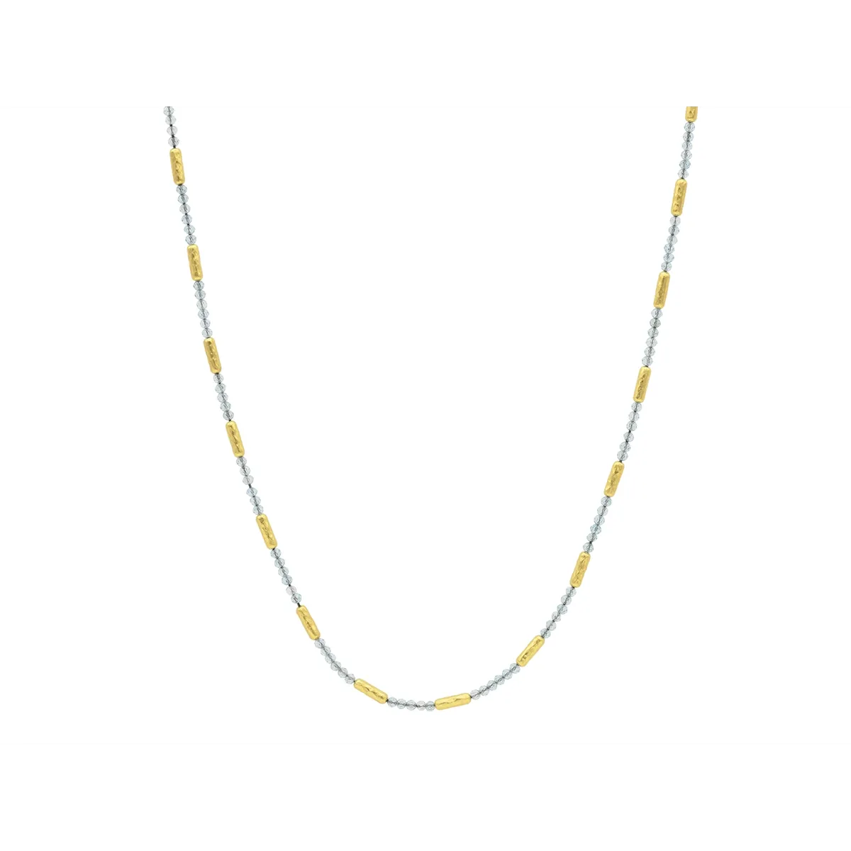 Gurhan Single Strand Apatite Bead Necklace in 24K Yellow Gold