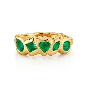 Harmony River Emerald Ring