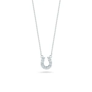 Horseshoe Pendant with Diamonds