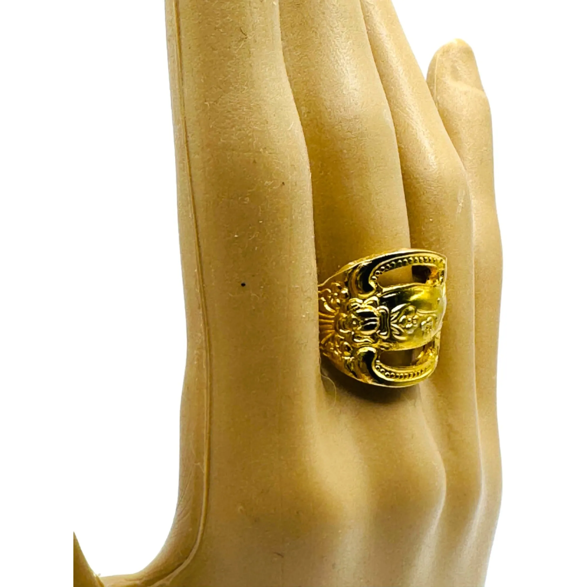 King Arthur’s Gold Electroplated Artisan Spoon Artisan Ring