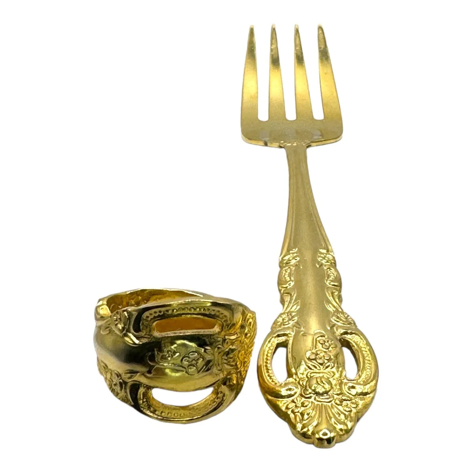 King Arthur’s Gold Electroplated Artisan Spoon Artisan Ring