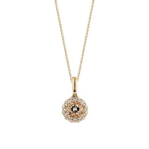 Le Vian Pendant featuring Peach Morganite and Vanilla Diamonds in 14K Strawberry Gold