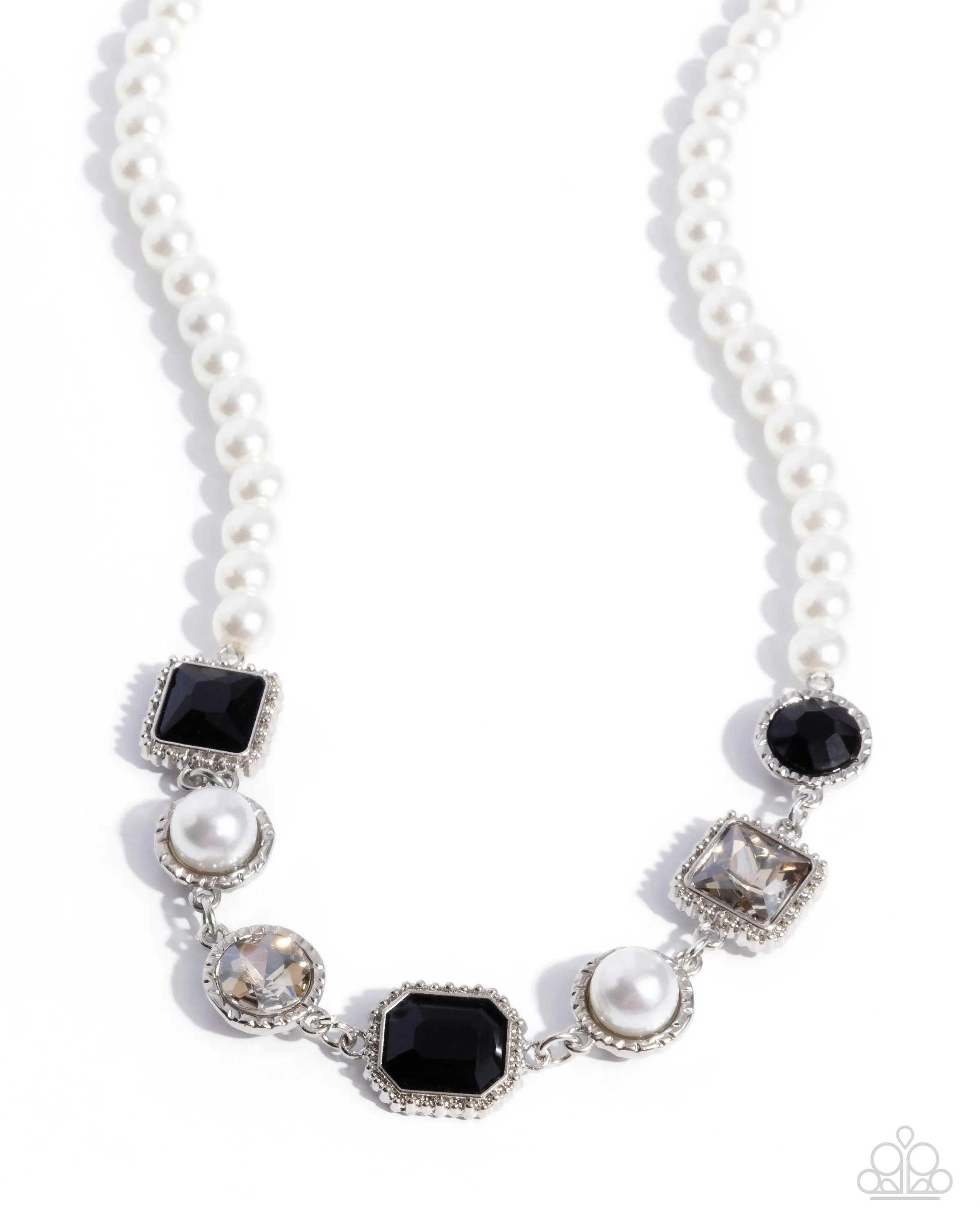 Necklace Dumbfounding Decadence - Black SET