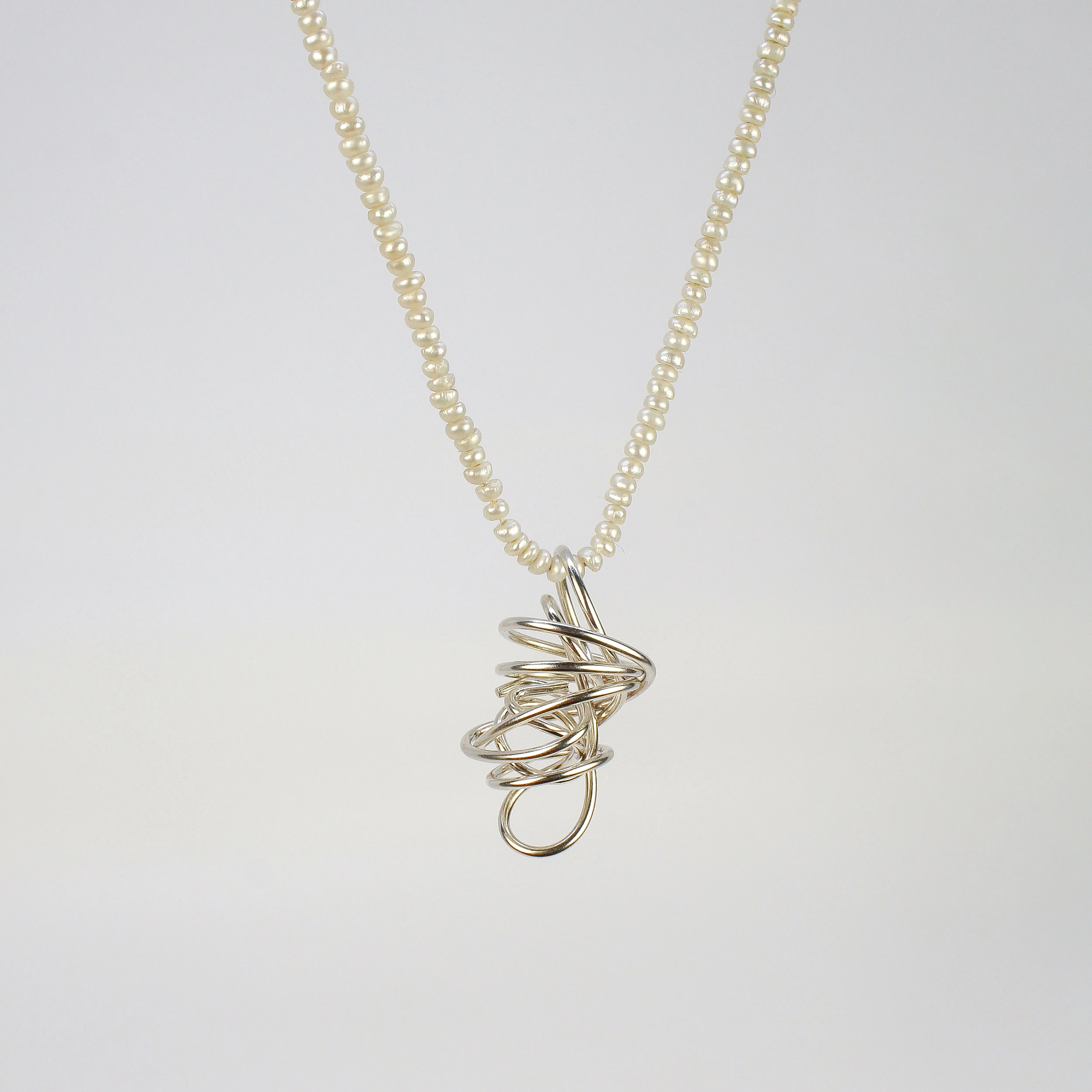 NEW! Nest on Seed Pearl Necklace by Rina Young