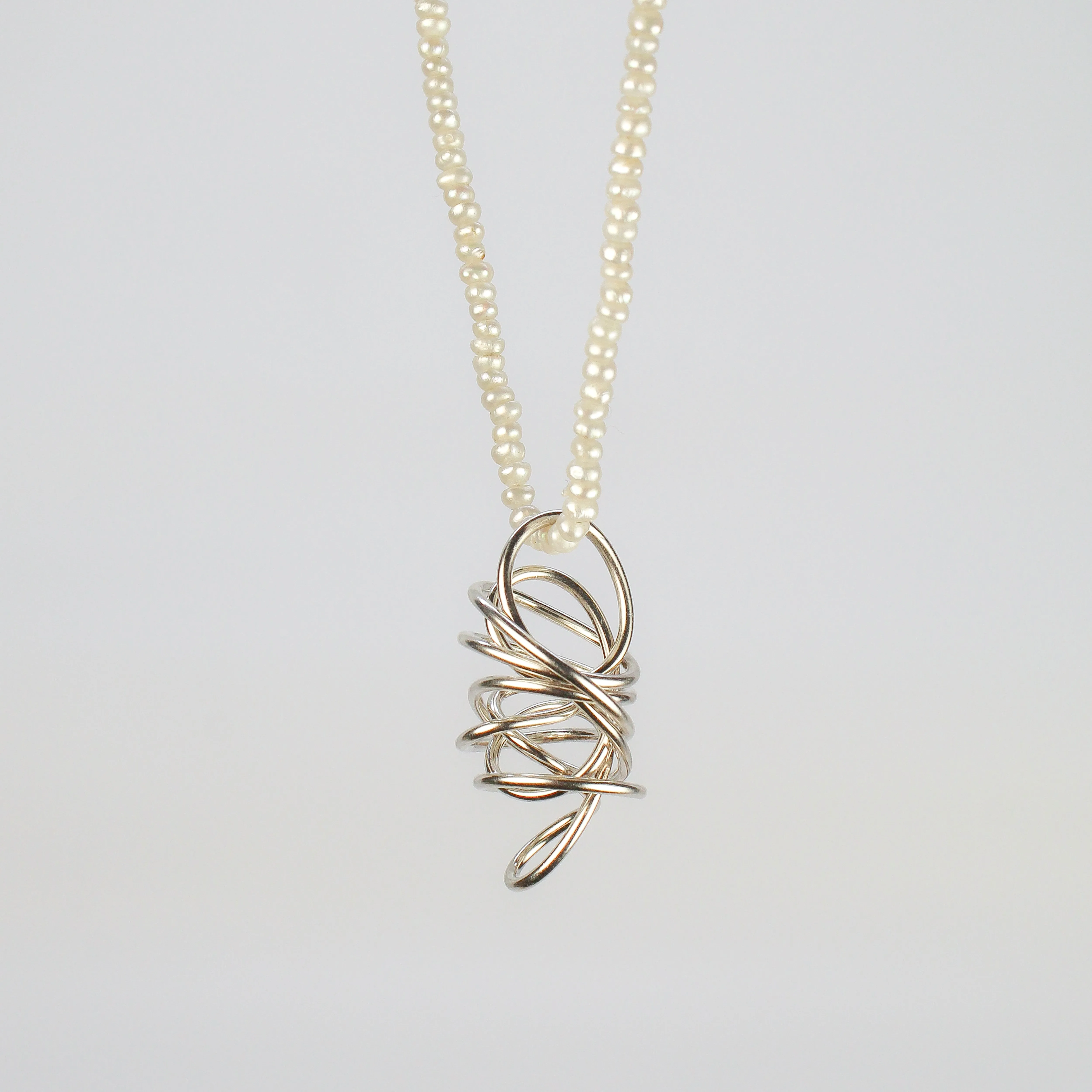 NEW! Nest on Seed Pearl Necklace by Rina Young