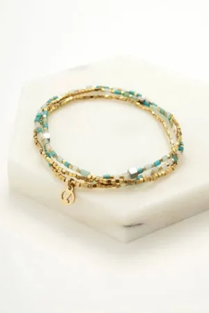 Ophelia Wrap Bracelet | Aqua