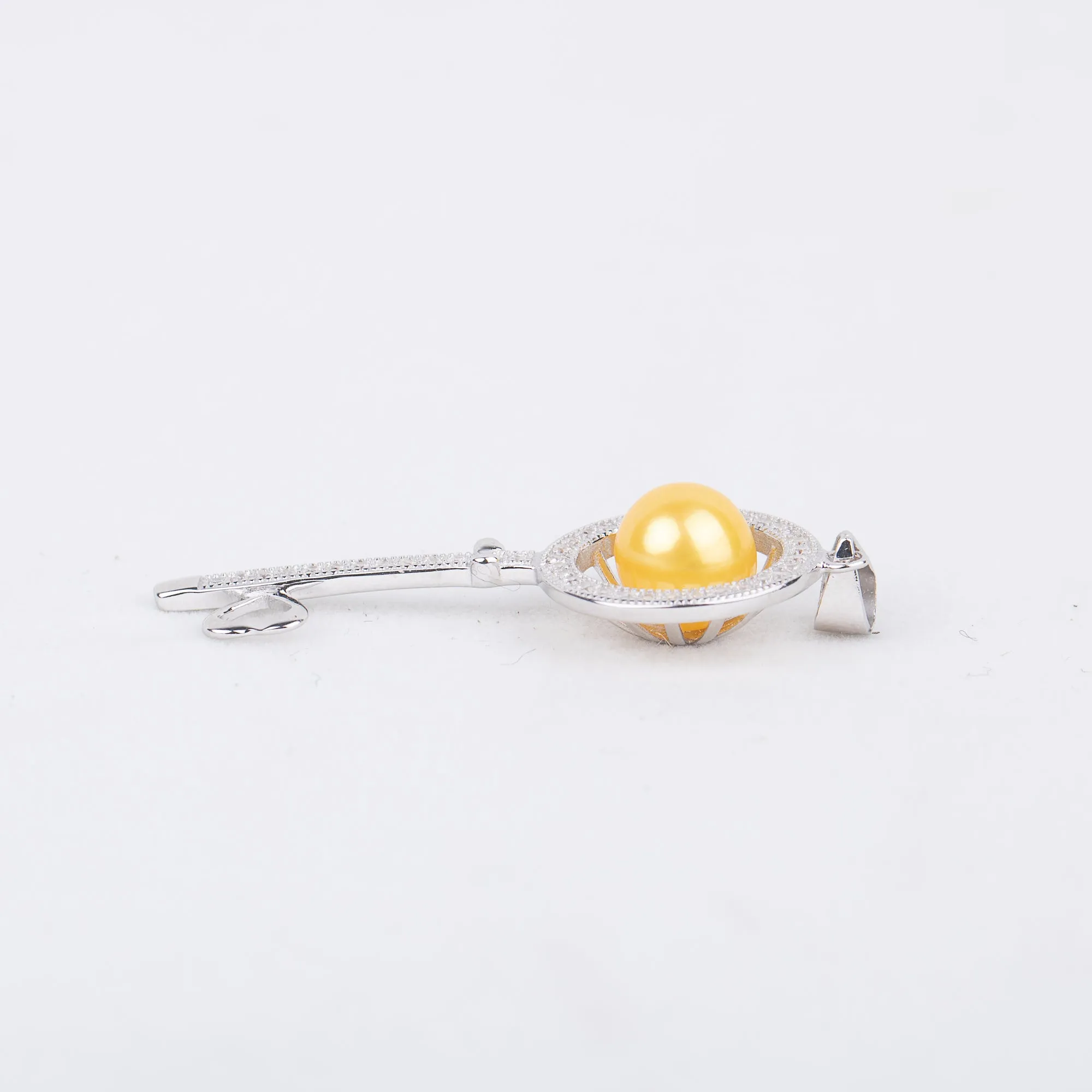 P030547 DIY 8-11mm Natural Freshwater pearl pendant accessory 925 sterling silver engagement jewelry necklace for women